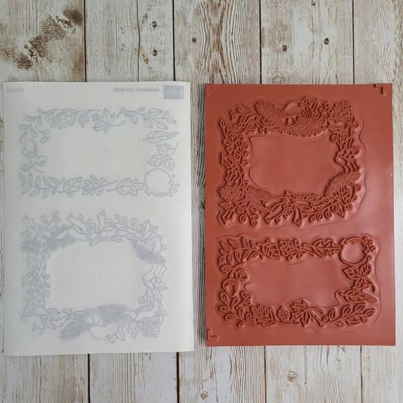 Stampin Up Framing Foliage Cling Stamp Set-NEW - Picture 6 of 12